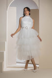 The Tulle Tier Dress - White