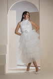 The Tulle Tier Dress - White