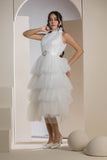 The Tulle Tier Dress - White