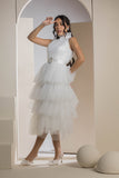 The Tulle Tier Dress - White