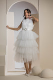 The Tulle Tier Dress - White