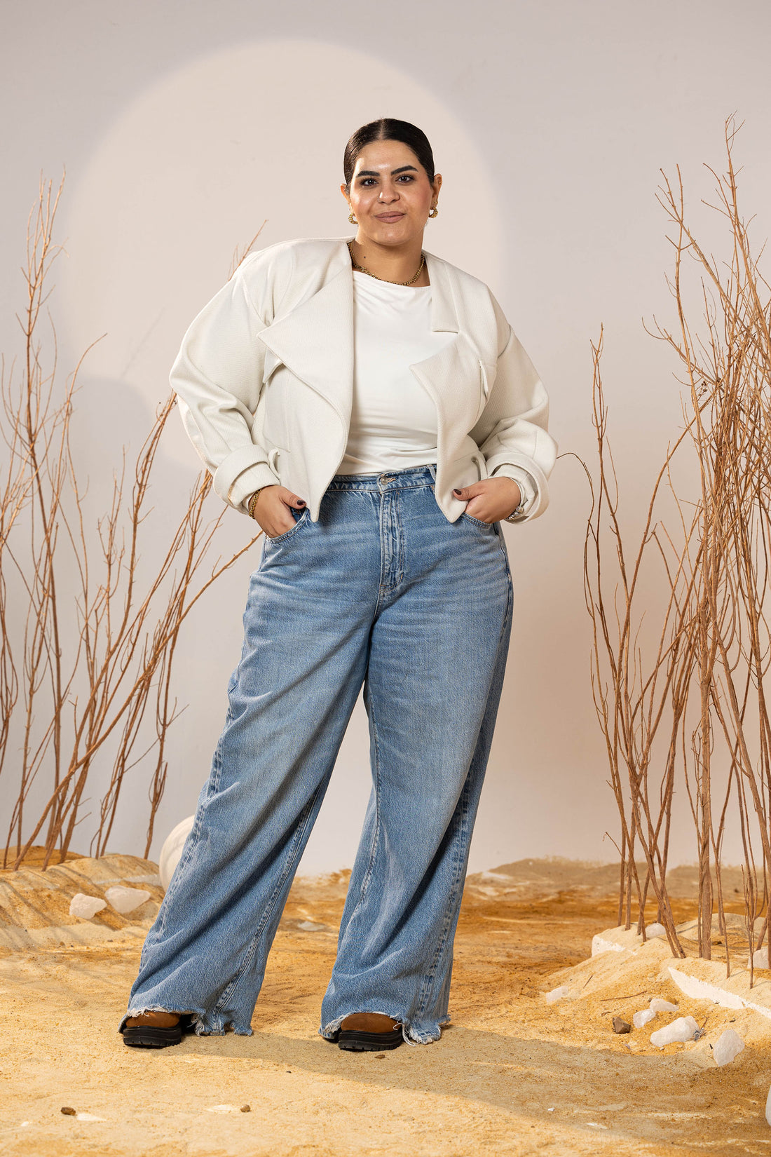 The Winter Pearl Cropped Jacket