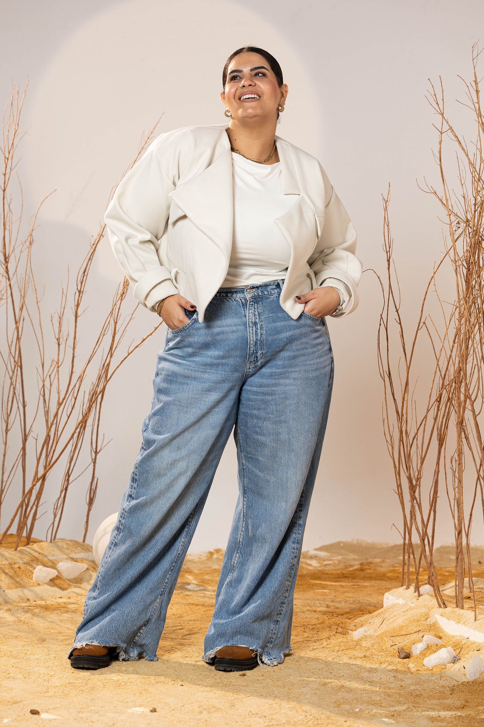 The Winter Pearl Cropped Jacket