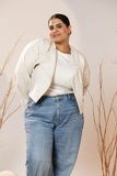 The Winter Pearl Cropped Jacket