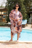 Velvet Marble Tulle Kimono