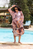Velvet Marble Tulle Kimono