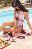Velvet Marble Twist Bodysuit