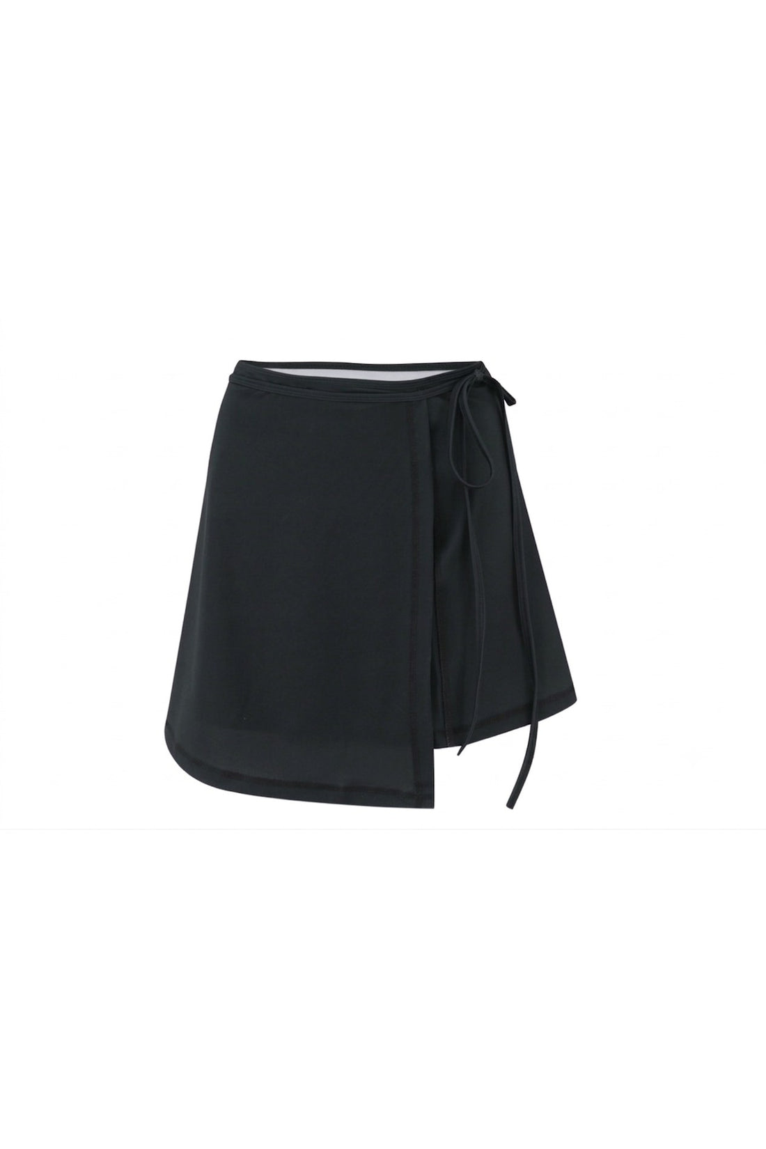 Wrap skirt swimsuit cover up - Black