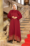 Zahra Burgundy Dress