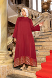 Zahra Burgundy Dress