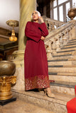 Zahra Burgundy Dress