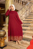 Zahra Burgundy Dress