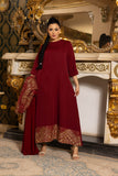 Zahra Burgundy Dress