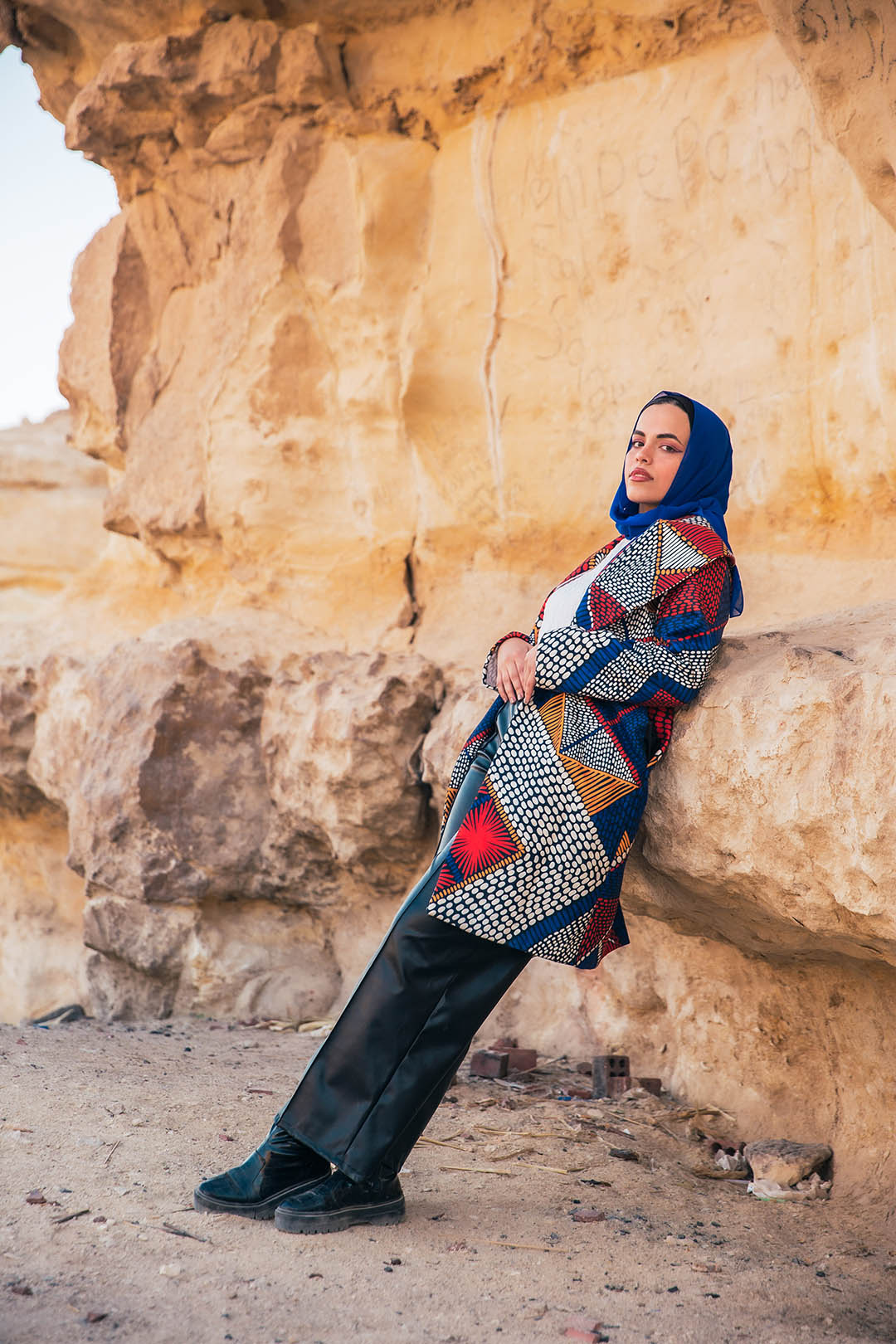 The African Wool Coat - Multi Colored