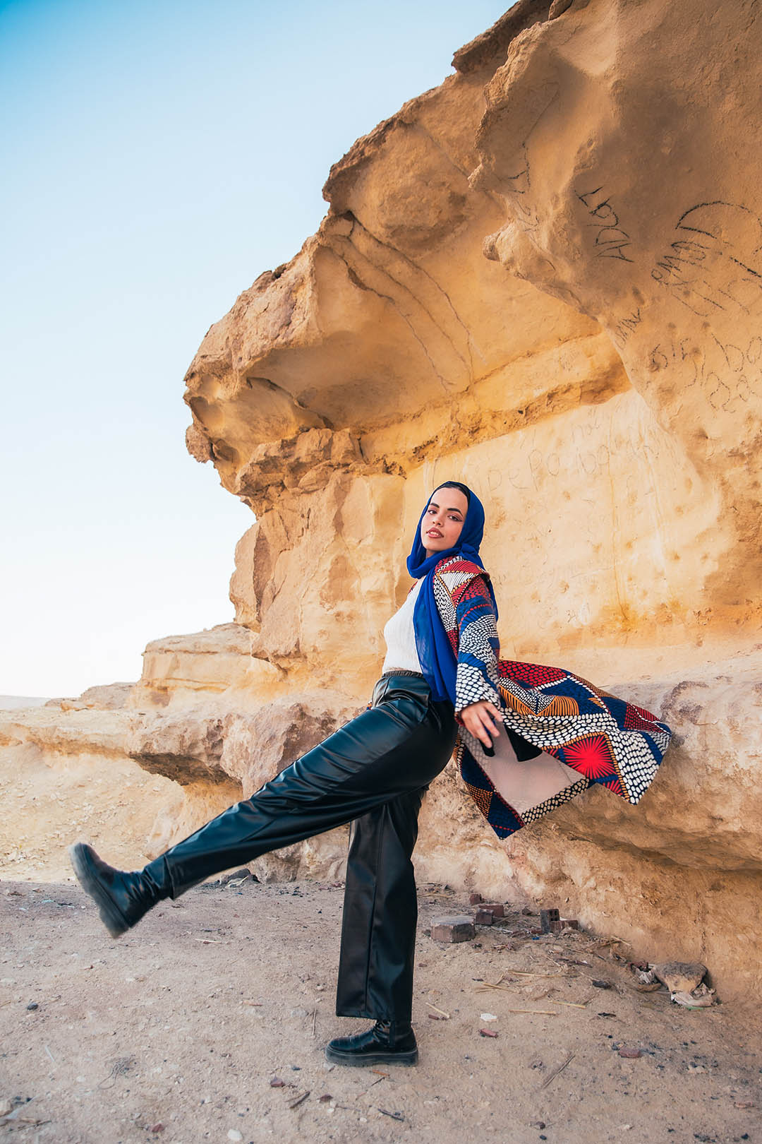 The African Wool Coat - Multi Colored
