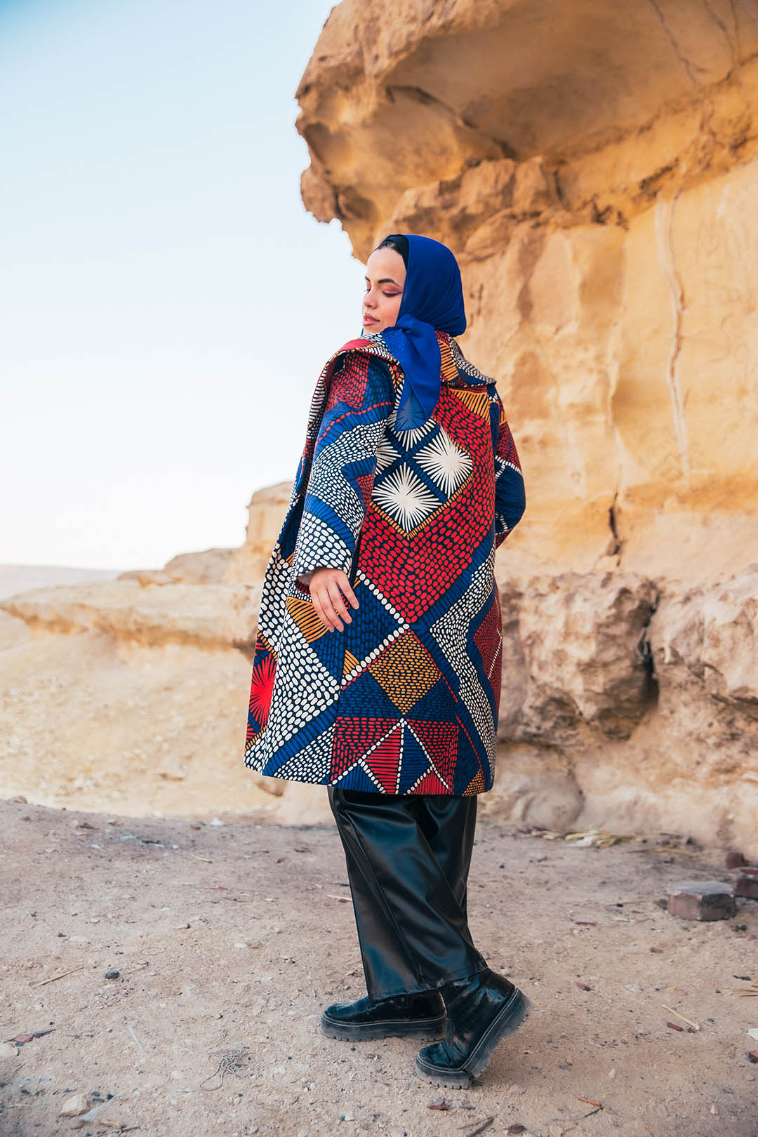 The African Wool Coat - Multi Colored