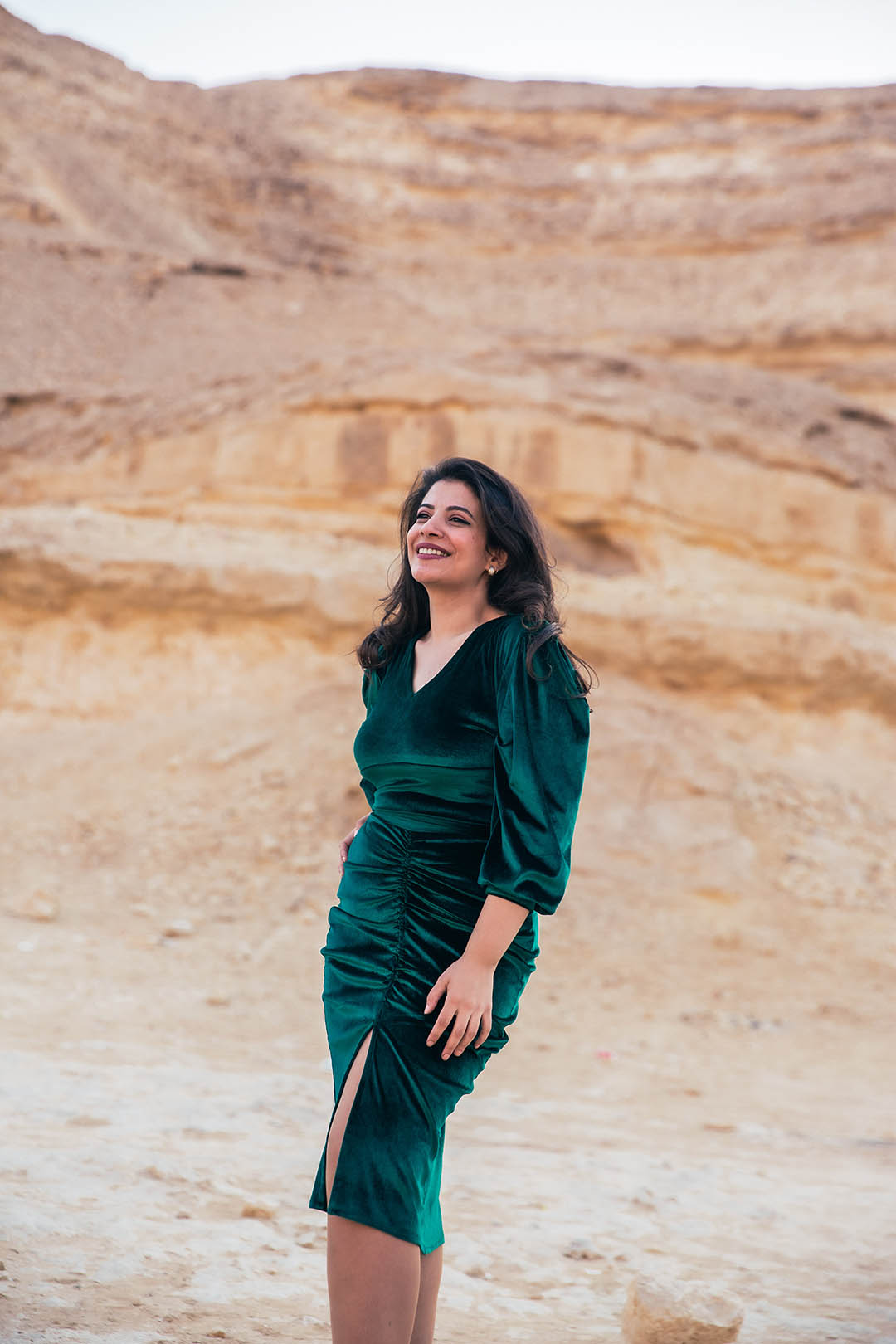The play 2 piece velvet set dress - Emerald Green