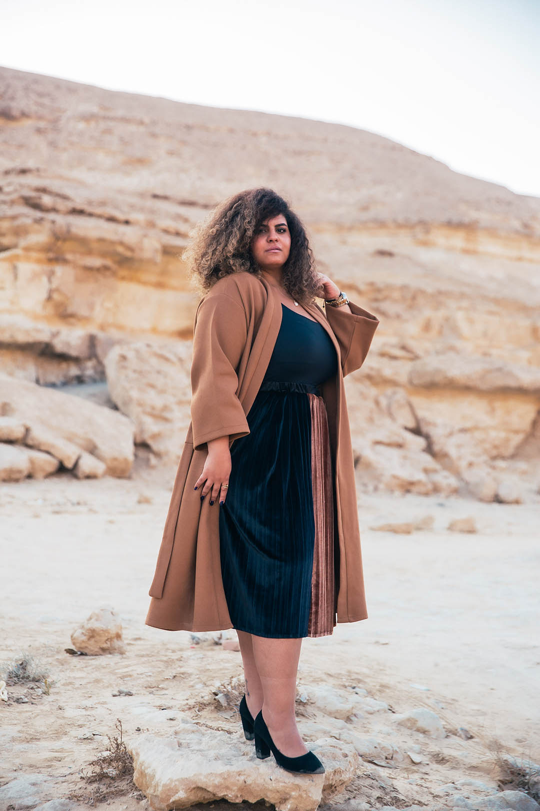 The daily wool Kimono - Brown