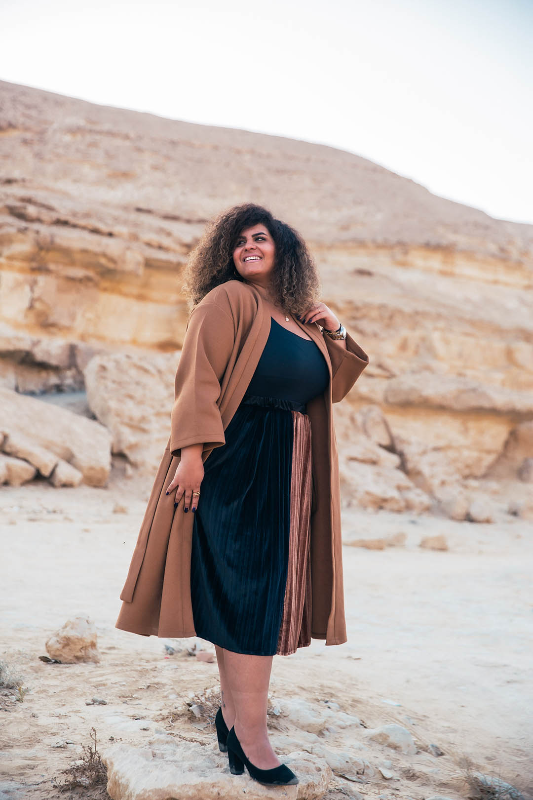 The daily wool Kimono - Brown