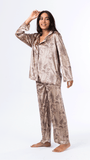 The Nude Velvet Classic Pjs Set - Beige