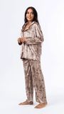 The Nude Velvet Classic Pjs Set - Beige