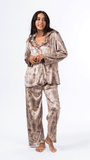 The Nude Velvet Classic Pjs Set - Beige