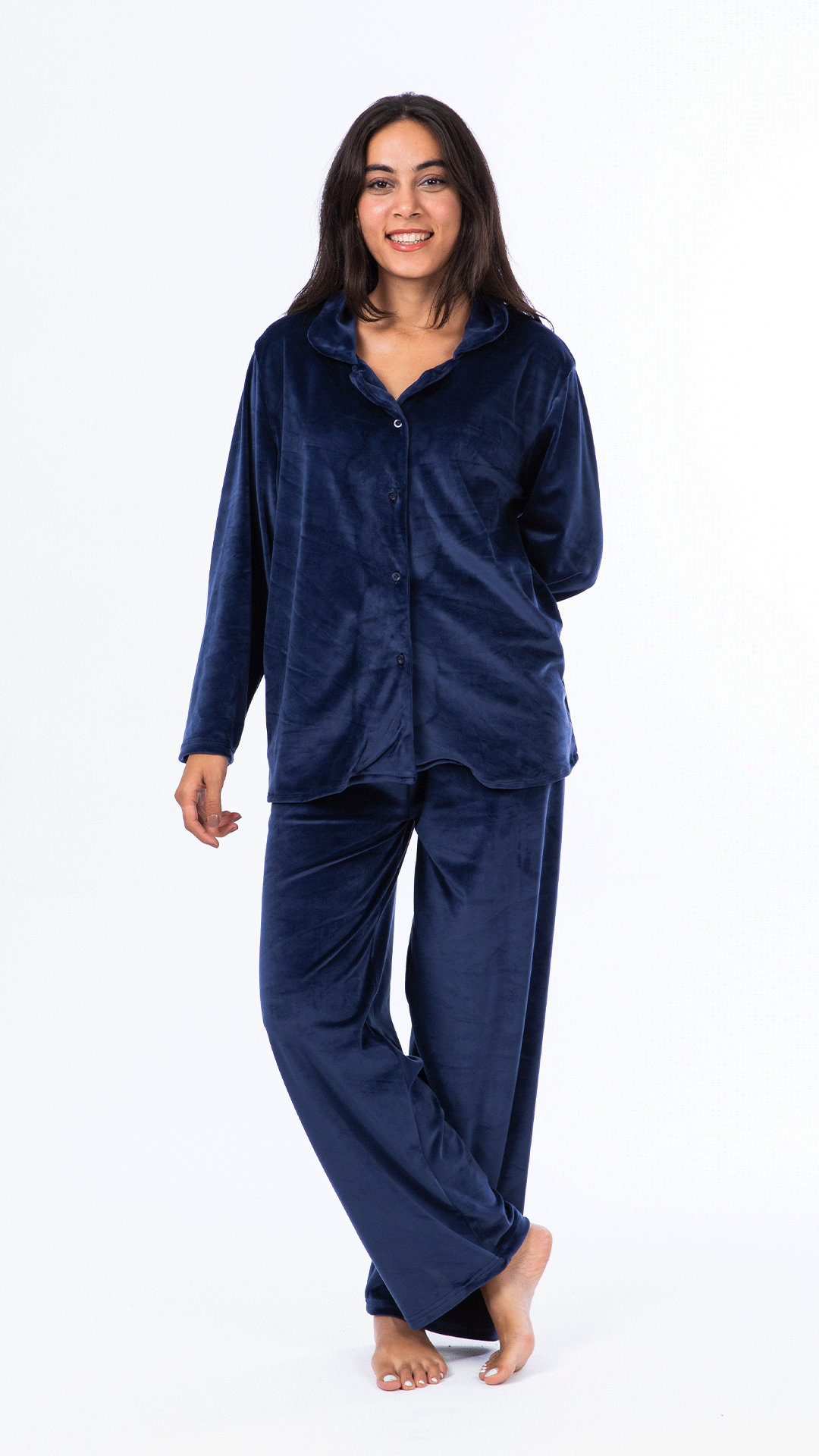 Royal Velvet Classic Pjs Set - Navy blue