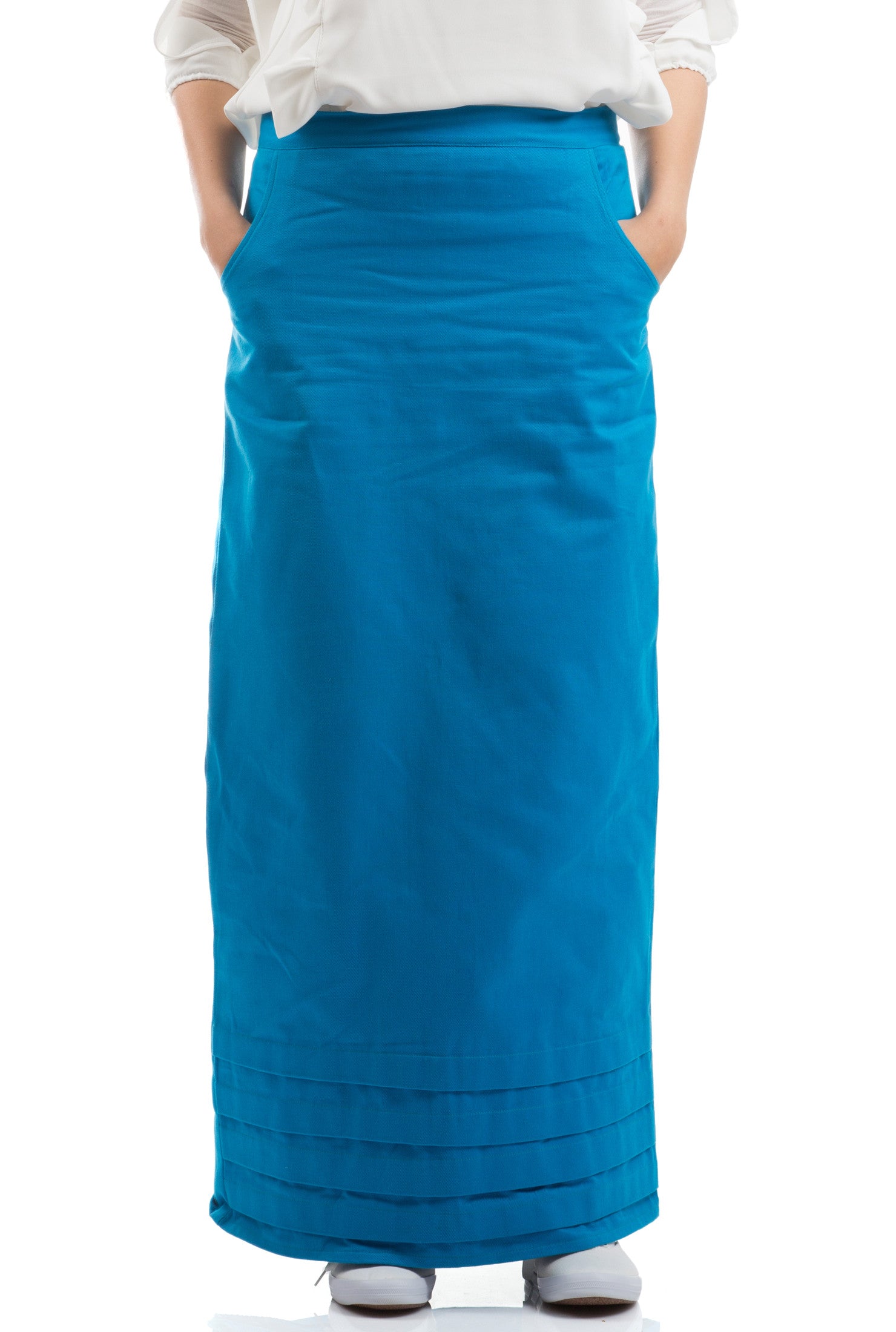 Cozy Denim Skirt - Blue