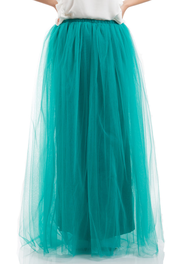 Fluffy Puffy Tutu Skirt - Turquoise