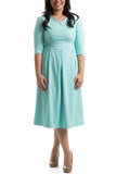 The Royal Pleated Dress - Mint