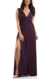 V Shape Dress - Purple