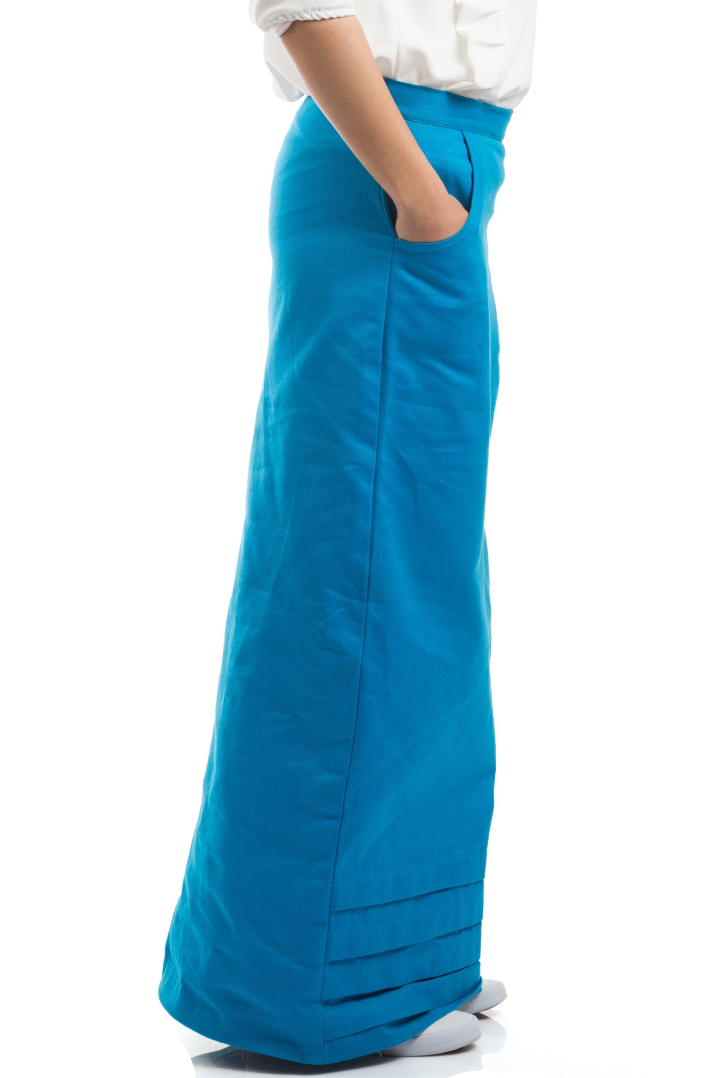 Cozy Denim Skirt - Blue