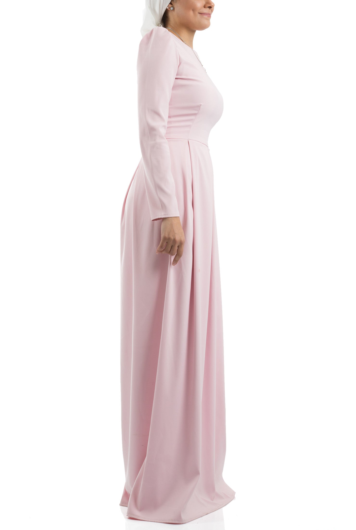 The Royal Pleated Dress - Pink