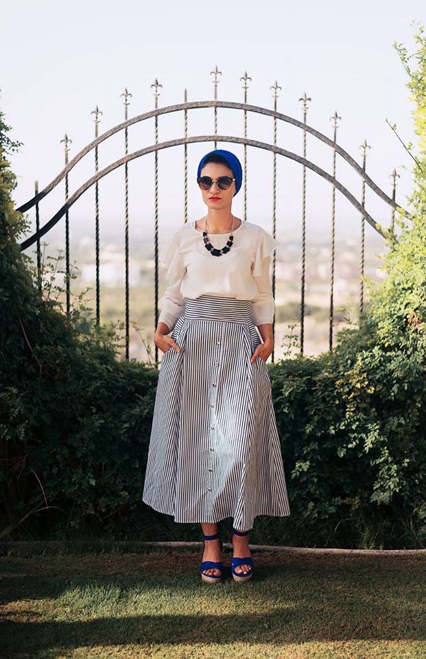 High Waist Skirt With Bow
