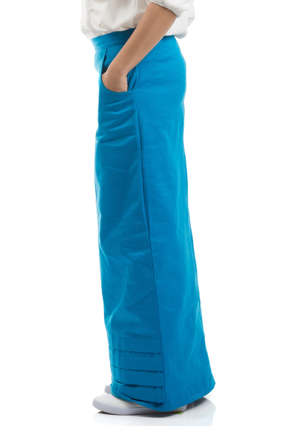 Cozy Denim Skirt - Blue