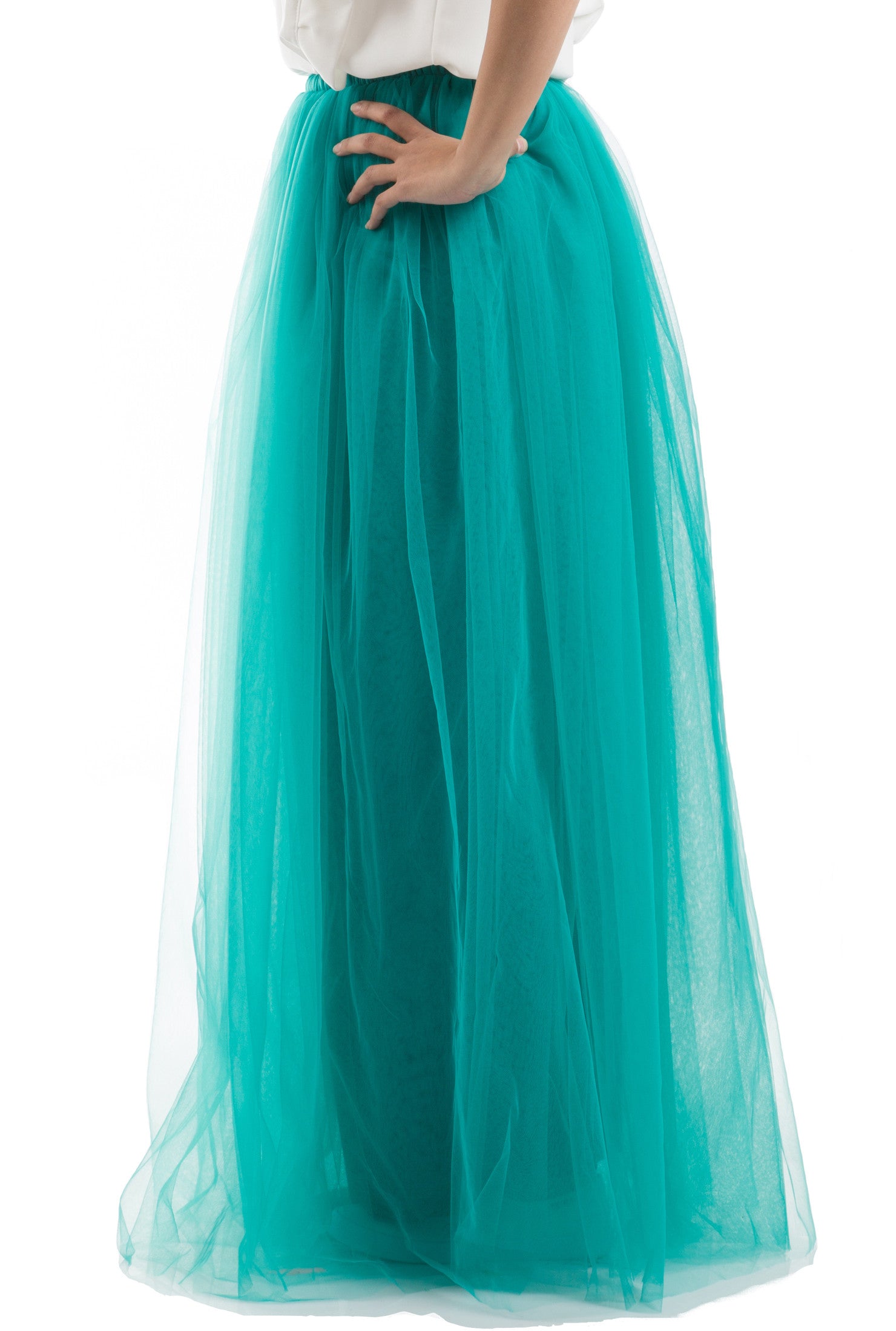 Fluffy Puffy Tutu Skirt - Turquoise