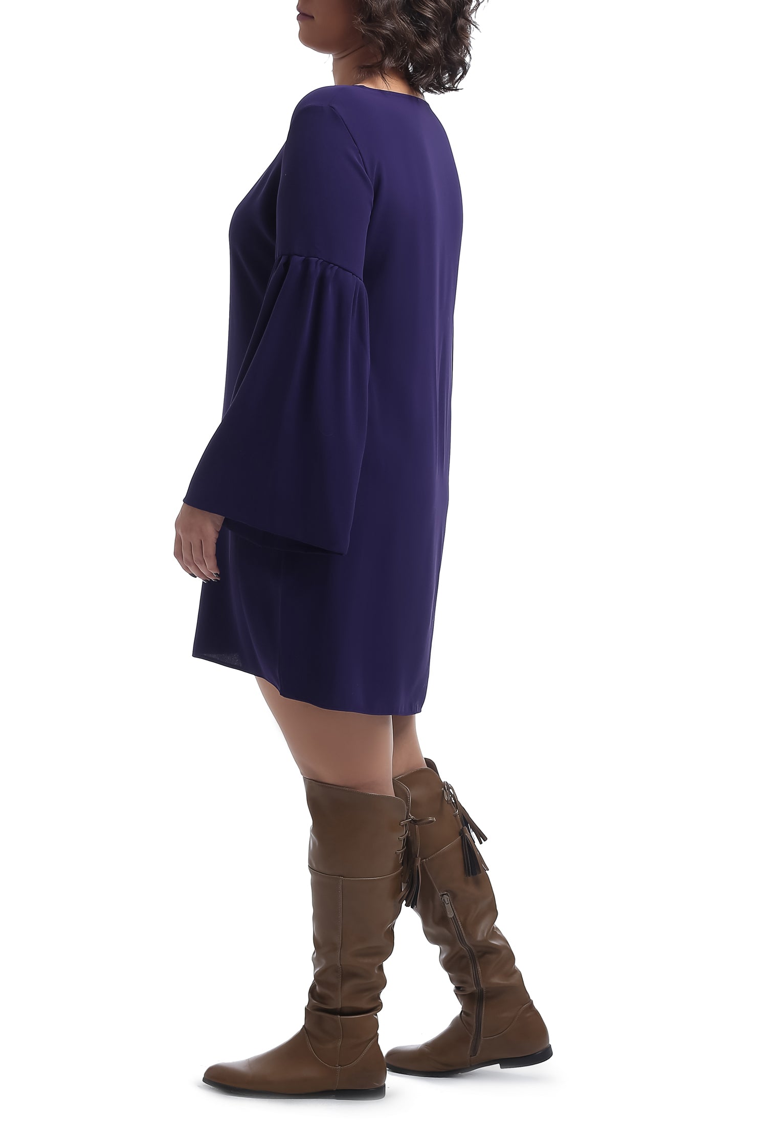 Angel Sleeve Blouse - Purple