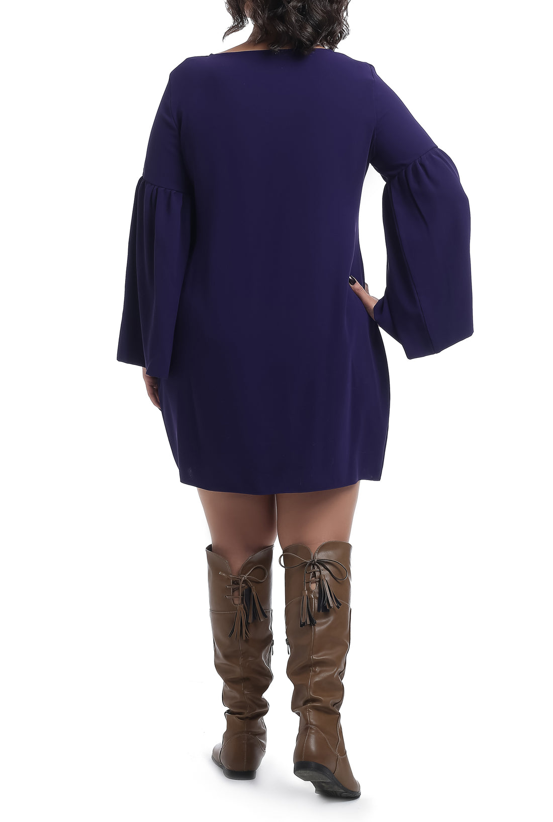 Angel Sleeve Blouse - Purple