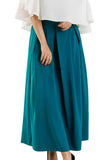 The Box pleated Skirt - Turquoise