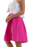 The Mini Box pleated Skirt - Pink