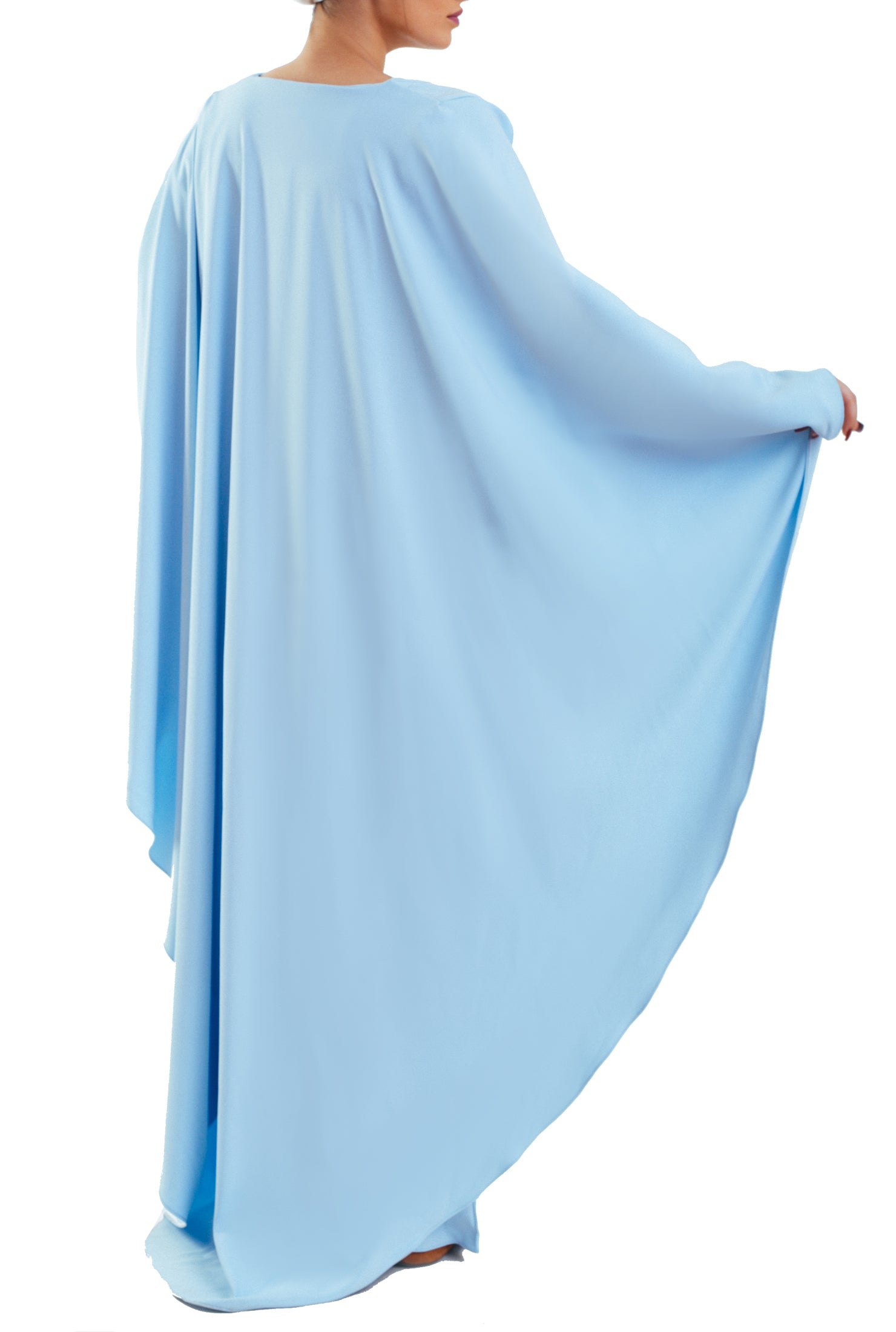 The Cape Dress - Baby Blue