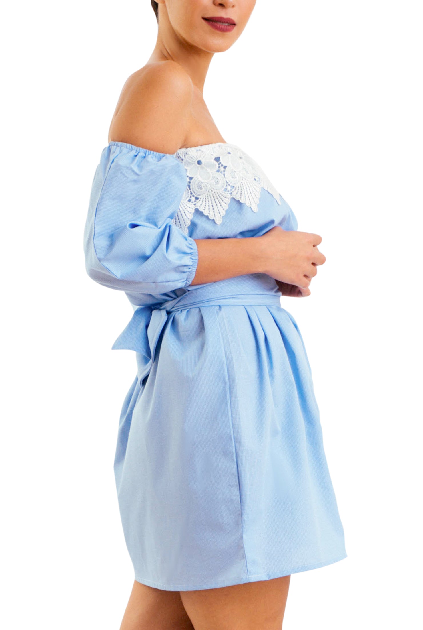 Cotton Kanar Blouse - Blue