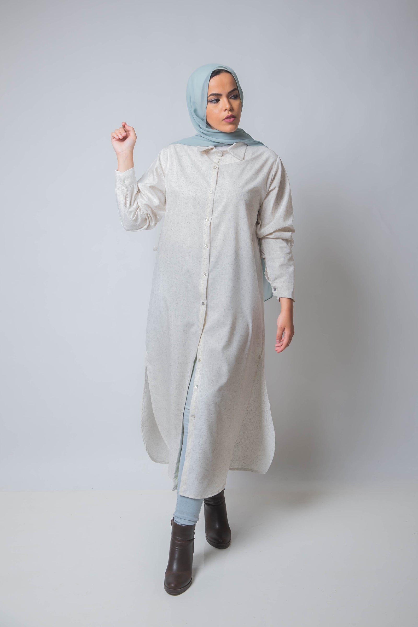 Monday Shirt Dress - Off White