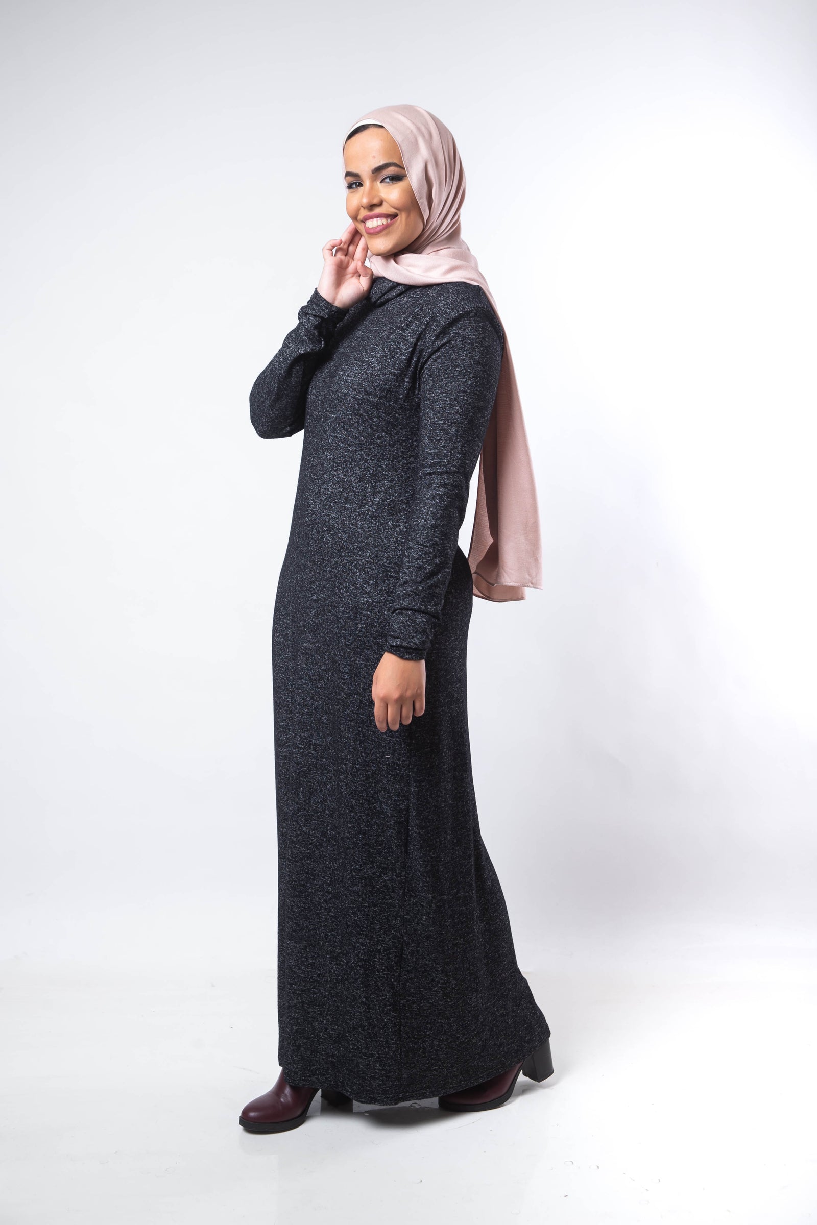 Basic Turtle Dress - Black