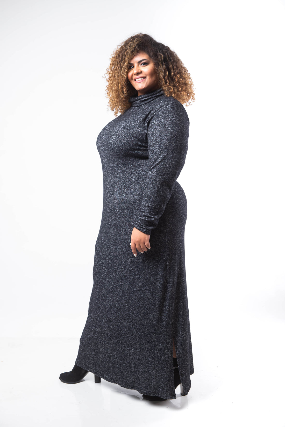 Basic Turtle Dress - Black