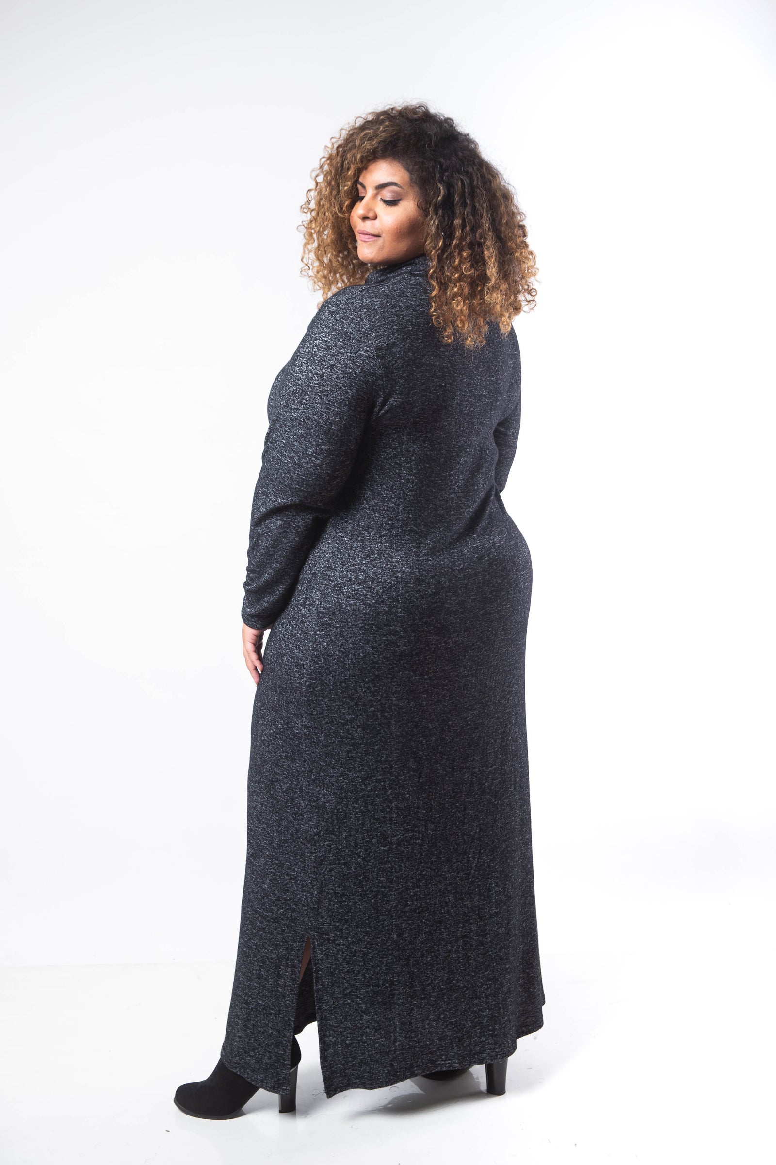 Basic Turtle Dress - Black