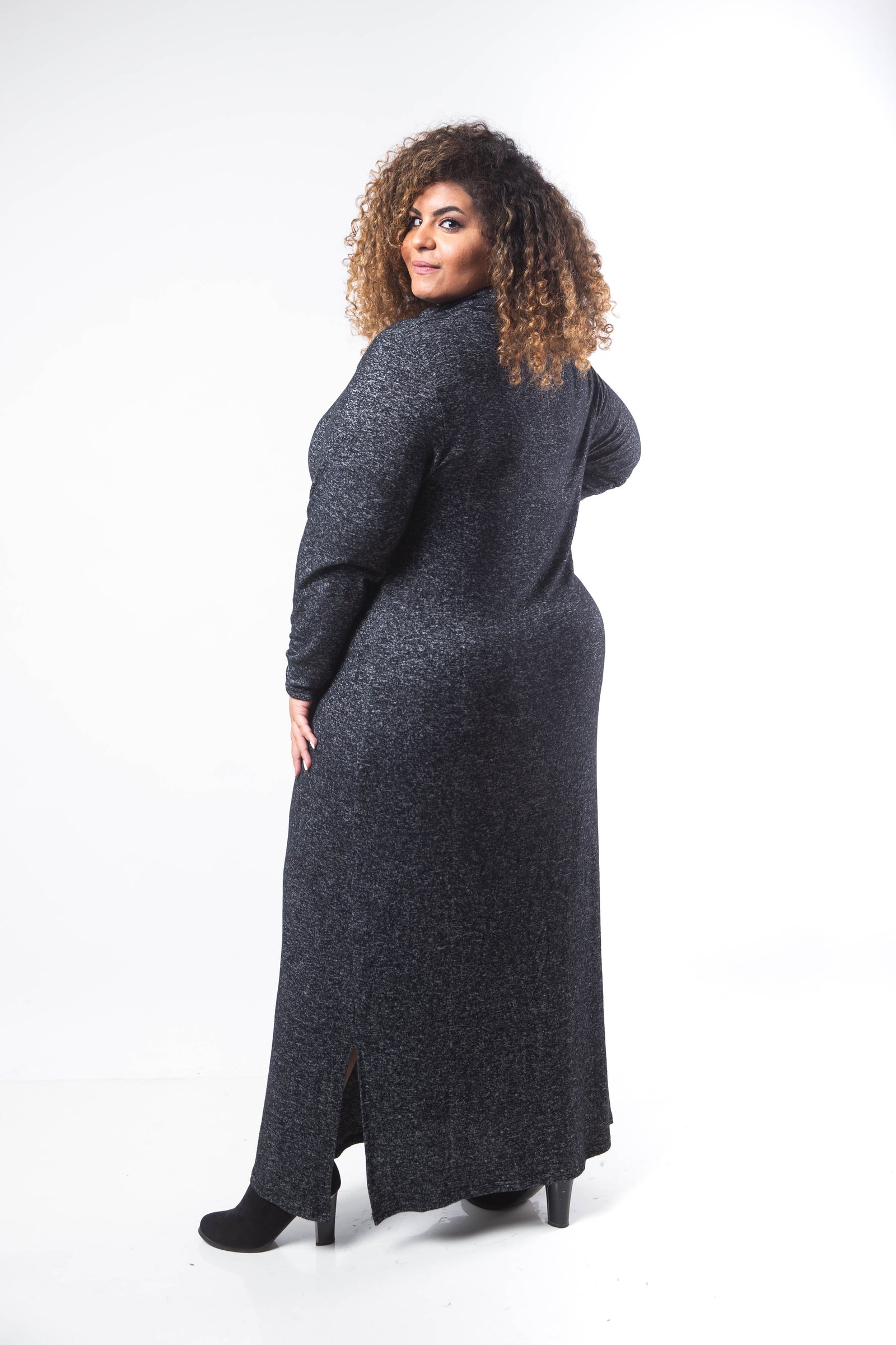 Basic Turtle Dress - Black