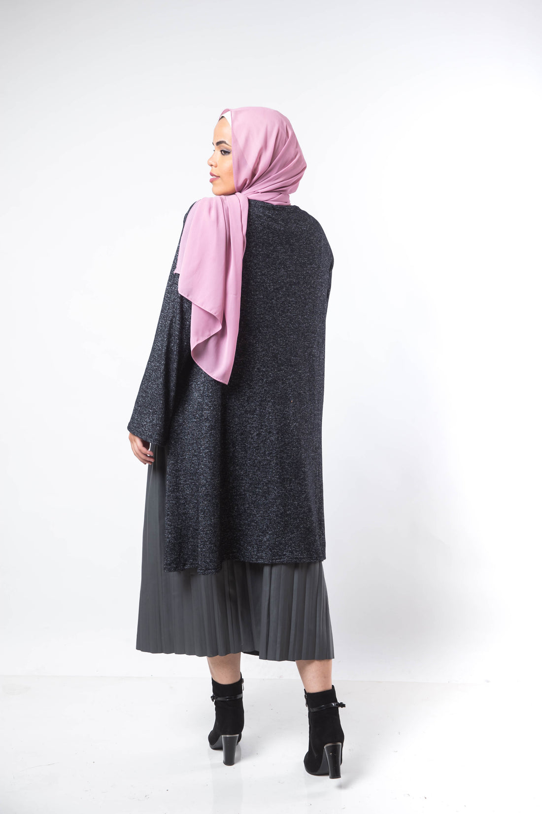 The Basic Wool Kimono - Black