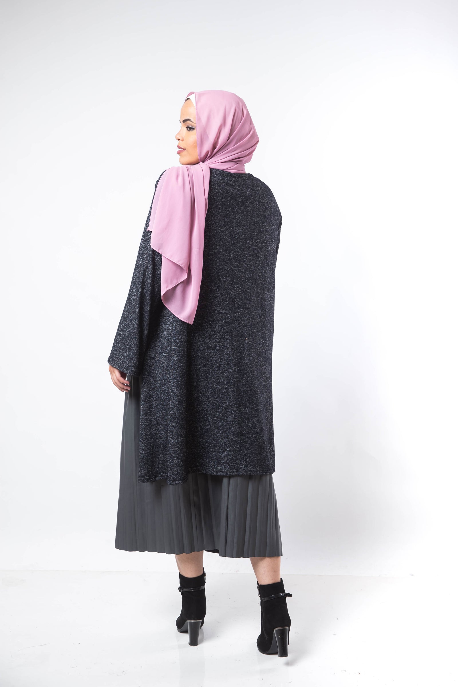 The Basic Wool Kimono - Black