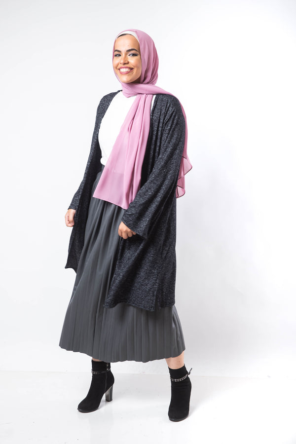 The Basic Wool Kimono - Black
